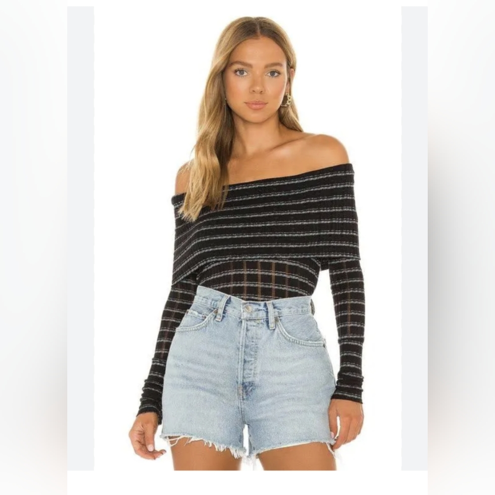 Free people ivory off shoulder top NWT